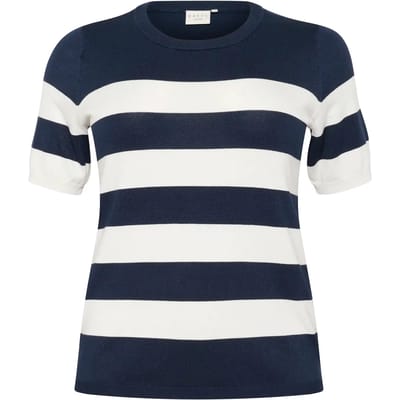 Gestreept dames-T-shirt KAFFE Curve Lizzy