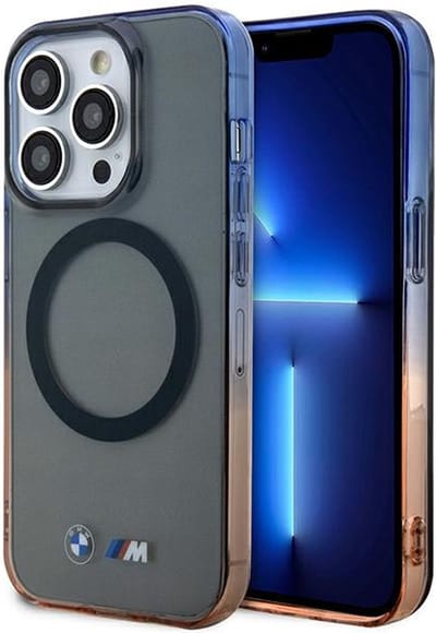 BMW BMHMP14LHTGE iPhone 14 Pro 6.1" grey/grey hardcase Gradient Bumper MagSafe