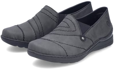 Rieker Dames Loafer Comfort Extra Breed 48961-45 Grey