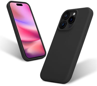 Liquid Silicone Hoesje geschikt voor iPhone 16 Pro - zwart- Dagelijks gebruik - Duurzaam - Flexibel - Stijlvol en Comfortabel - Schokbestendig - Soft Touch Siliconen