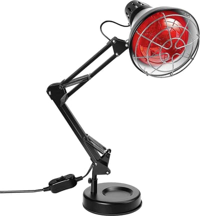 150 W infrarood warmtelamp - rood licht - warmtestraler met infrarood licht - set van warmtelampen .