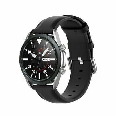 By Qubix - Classic leren bandje - Zwart - geschikt voor Huawei Watch GT 6 / GT 7 / GT 6 pro / GT 7 pro - 46mm