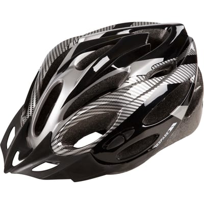 Trespass Volwassenen Unisex Crankster Fietshelm (Zwart X)