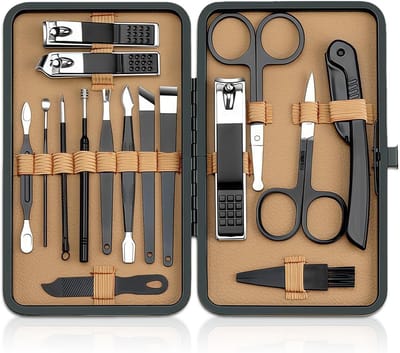Set van 16 Professionele Pincetten en Nagelknippers voor Precisiewerk en Verzorging