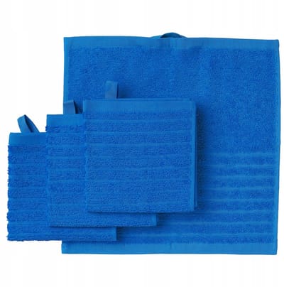 Merkloze Blauwe Handdoeken 30x30 cm - Set van 4