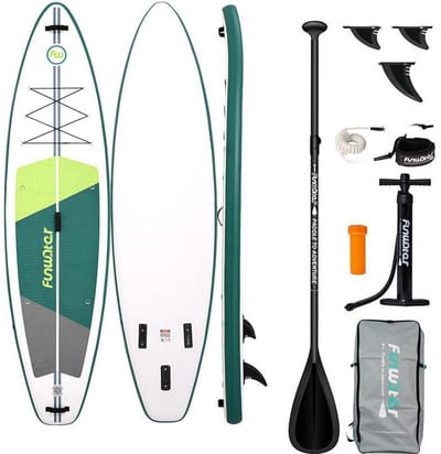 FunWater SUPFW69A SUP Paddleboard 3.35m - Green/White