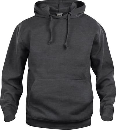 Clique Basic Hoody 021031 - Antraciet Melange - M