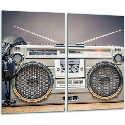 TMK ArtDeko Serie - Snijplank van Glas - 30x52 cm - Bescherming - Levendige Kleuren