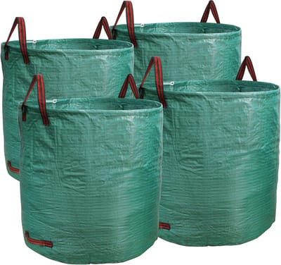 Tuinzakken 4-pack - Afvalzakken Gazon - Tuinafval Verzamelen - Extra Groot Herbruikbaar - 132 Gallon