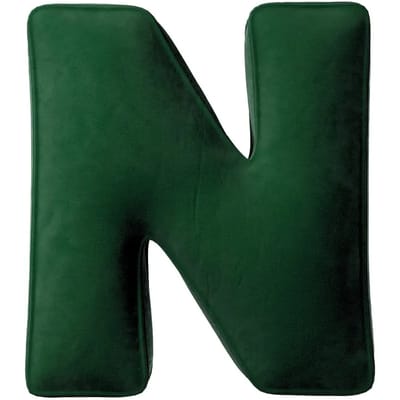 Kussen letter n Yellow Tipi Posh Velvet
