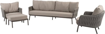 Cannes stoel bank loungeset 4 delig organic terre Taste 4SO