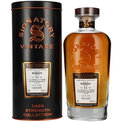 Ondertekenaar Vintage Signatory Vintage BENRIACH 11 Years Old 1st Fill Amontillado Cask Cask Strength #101 2015 58,4% Vol. 0,7l in Tinbox