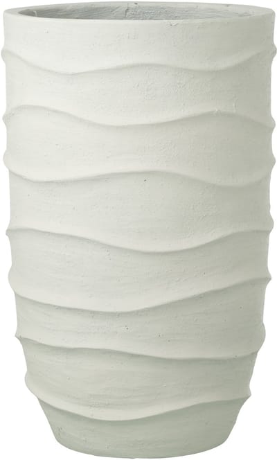 J-Line bloempot Golf + Buiten zand - steen - wit - extra large