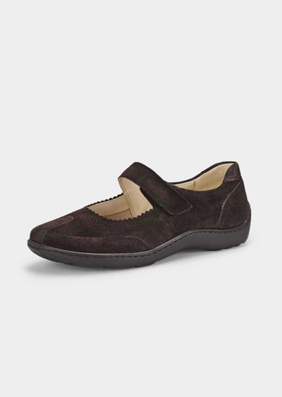 Leren ballerina's - bruin - Gr. 36 van Goldner Fashion
