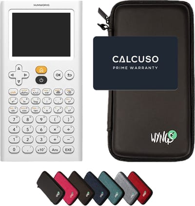 NumWorks incl. WYNGS Beschermhoes Zwart - Grafische Rekenmachine - Basis Pakket