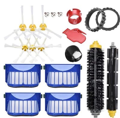20 stuks vervangende onderdelen accessoire geschikt voor iRobot Roomba 675 670 665 690 692 694 671 677 650 655 614, wielbanden zijrol borstel filter reinigingsgereedschap