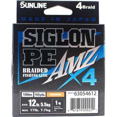 Sunline PE Line X4 Siglon AMZ 150M PE 1 12LB Oranje (0251) oranje