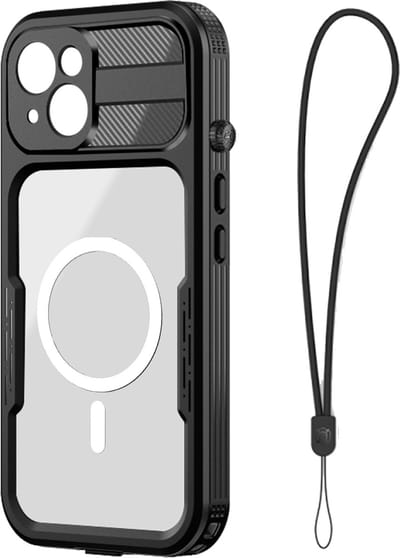 Redpepper, Hoesje Geschikt voor iPhone 14 Volledige Bescherming Waterdicht IP68, Transparant