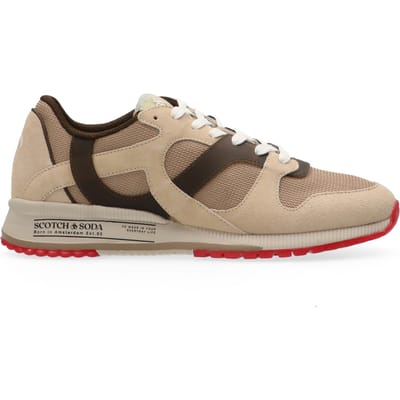 Scotch & Soda Vivex Beige Talla: 40 | Zapatillas Deportivas Outlet | Hombre | Marrón