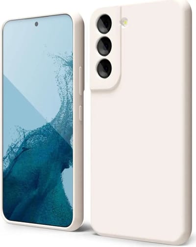 Hoesje met Camera Bescherming Geschikt voor Samsung Galaxy S22 | Back Cover | Dun | Flexibel TPU | Beige