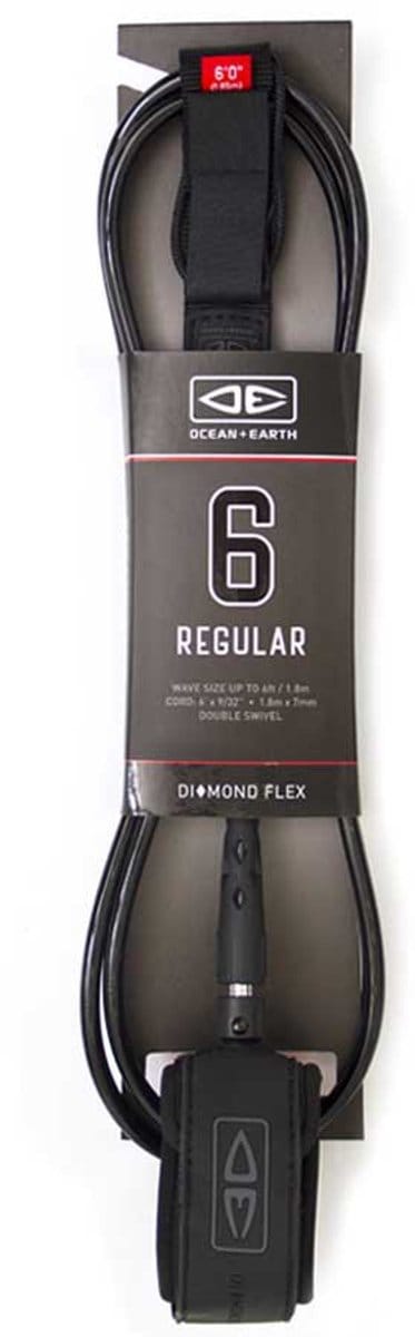 Ocean & Earth Regular Diamond Flex Moulded Surflijn Zwart 6´0´´
