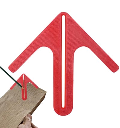 Ronde Staaf Centreerhulp - Middelpunt Zoeker - Houtbewerking Precisie - Ingebouwd Geleidemechanisme - 122 x 115 cm - Zwart