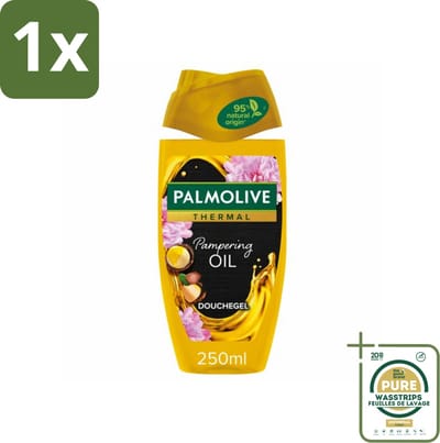 1 x Palmolive Douchegel Thermal Pampering Oil 250 ml- Douchegel - Macadamia-olie - Herstel - Hydrateren - Verzorging