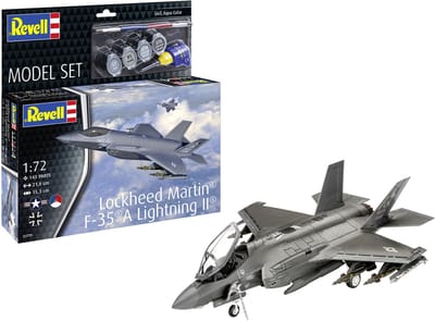 Revell Modelbouwpakket Militaire voertuigen - 63799 Lockheed Martin F-35A Lightning II® - Straaljager - Model Set Plastic - 1:72 - Modelbouw