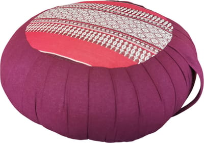 Fine Asianliving Thais Kussen Meditatie Zitkussen Rond Zafu D40xH17cm Bordeauxrood Meditatie Mat Matras