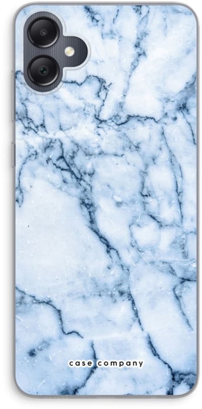 Case Company® - Hoesje geschikt voor Samsung Galaxy A05 hoesje - Blauw marmer - Soft Cover Telefoonhoesje - Bescherming aan alle Kanten en Schermrand
