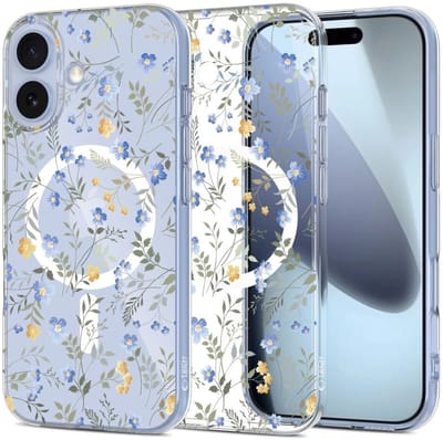 Tech-Protect FlexAir MagSafe Case for iPhone 17- Daisies with Leaves