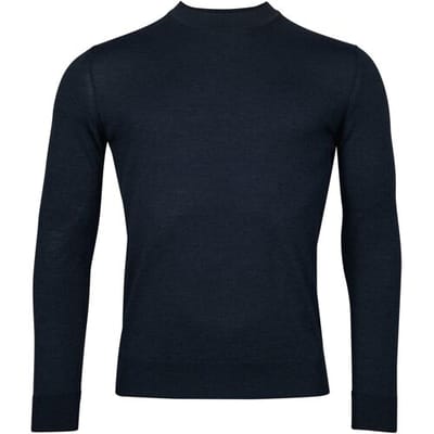 Baileys Trui Turtle Neck Merino Wool Single Knit Navy / male