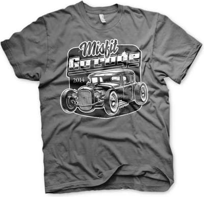Misfit Garage Heren Tshirt -S- Rod Grijs