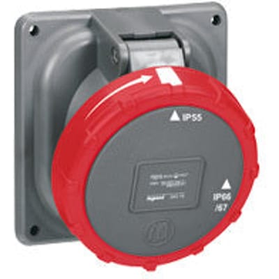 Legrand inbouwstopcontact 400V 125A 5P Hypra IP66/67 - 059513