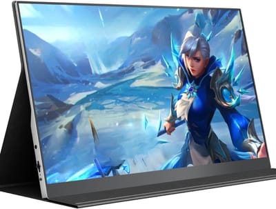 Famanu – Draagbare 15,6 inch monitor met 144 hz, full hd ips beeldscherm met usb-c voor laptop en mobiel gebruik