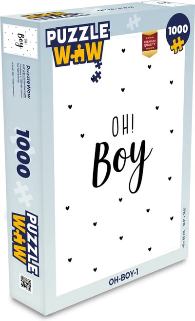 Puzzel Quotes - Kind - Jongens - Oh! Boy - Spreuken - Legpuzzel - Puzzel 1000 stukjes volwassenen