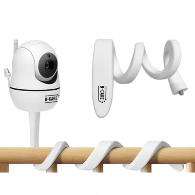 B-Care Babyfoonhouder - Babyfoon Houder – Camera Houder - Babyfoon Standaard - Babyfoon Bevestiging - Babyfoonhouder voor Bed - Standaard - Flexibel - Wit