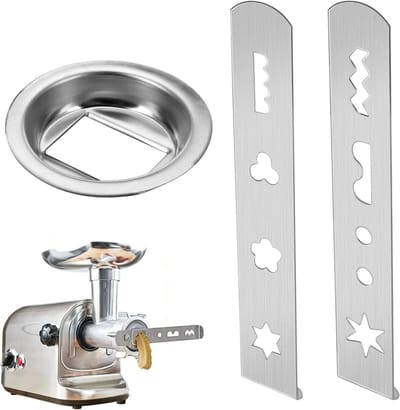 Cookie press set met 2 vormen en vleesmolenaccessoire voor bakken, ideaal voor koekjes en taarten