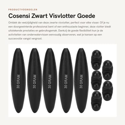 Dailygoods- Visvlotter Hoge Sterkte - Visdobbers - Goede Flexibiliteit - Eenvoudig Ontwerp - Voor Sportvissers - 5 Stuks - Visdobber