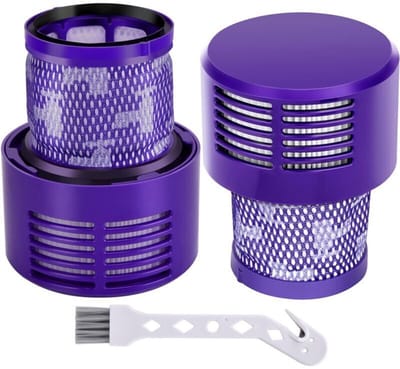 Filters voor Dyson V10 SV12, 2 vervangingsfilters voor Dyson V10 SV12 Cyclone-serie stofzuigers, accessoire voor de V10 Absolute Animal Motorhead Total Clean SV12 draadloze stofzuiger DY-969082-01