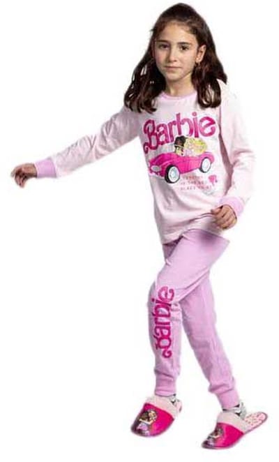 Barbie Pyjama Meisjes 100% Katoen Roze