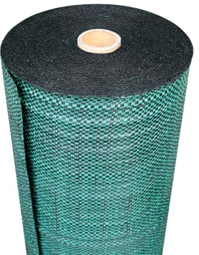 Mulchdoek 130 g/m² voor tuin, paden en gewassen, geotextiel tegen onkruid, hoge sterkte, groen (1,50 x 50 m)