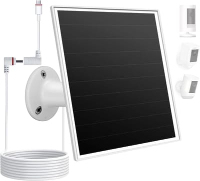 Zonnepaneel - Oplader Buiten - Camera Voeden - Hoge Conversie - 6 Watt - Zwart