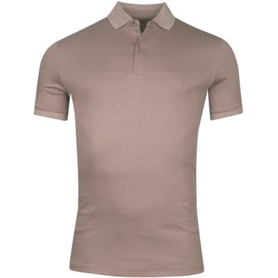 Giordano Lino Liquid Cotton Short Sleeve Polo Lila / male