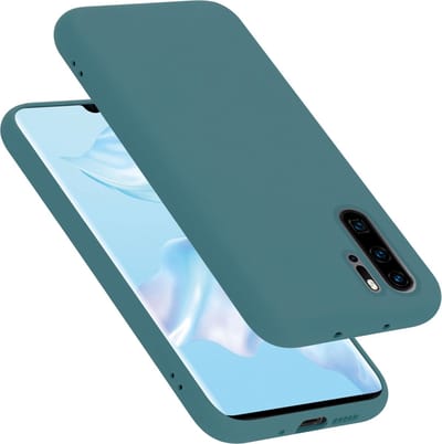 Cadorabo Hoesje geschikt voor Huawei P30 PRO in LIQUID GROEN - Beschermhoes gemaakt van flexibel TPU silicone Case Cover