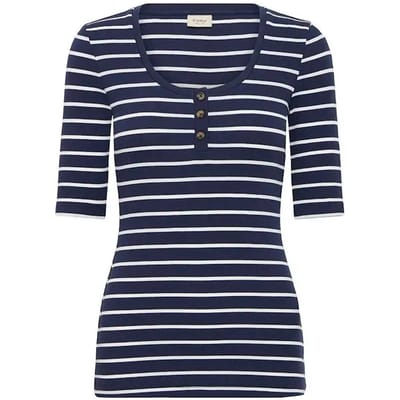 fransa - FRHIZAMOND STRIPE TEE 32 - Dames - T-shirts