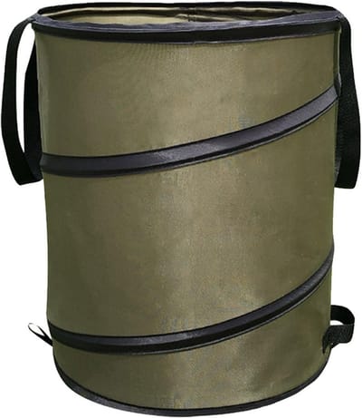 Opvouwbare Tuinafvalzak - 37.8L - Oxford Tuintas Met Sluitgesp - 34x40cm - Waterafstotend & Herbruikbaar - Groen