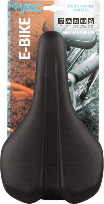 E-bike zadel Velo Sport - vacuüm met O-zone en handvat