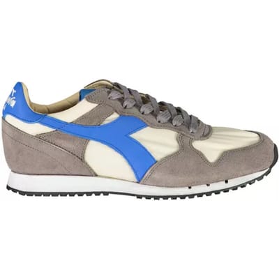 N9000 Suède Sneakers Grijs-Witblauw