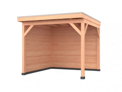 Douglas overkapping, 300 x 350, met achterwand en zijwand, Westwood Comfort Plus
